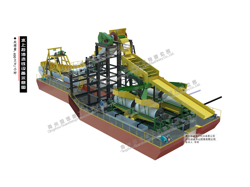 水上挖沙磁選選鐵設備